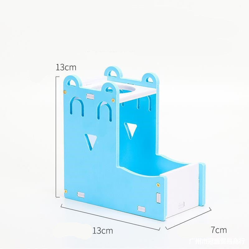 JMT-062346 Automatic Hamster Water Bottle and Food Basin - Eco-Friendly Plastic with Molar Features, 80ml Capacity, Easy to Install and Use