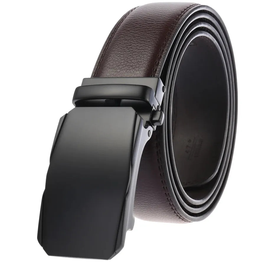 JMT-062922 Genuine Leather Automatic Belt for Men - Model LY36-02692-1