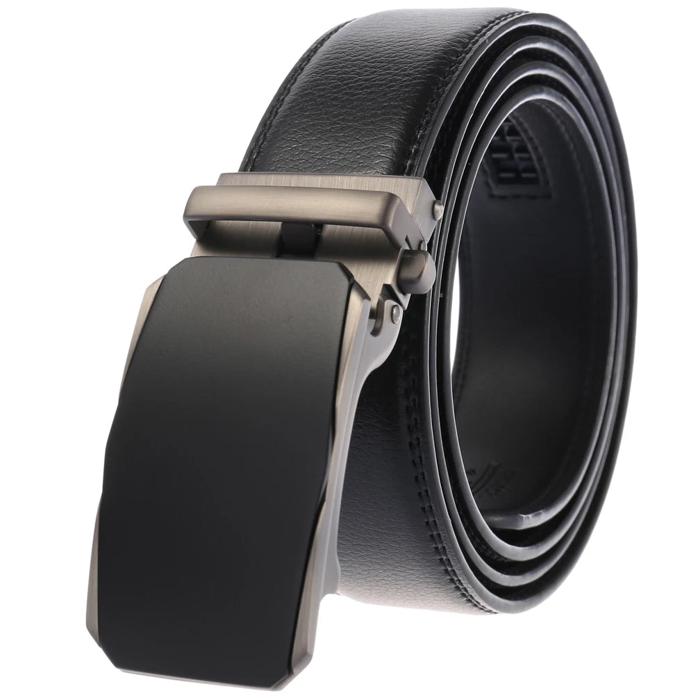 JMT-062922 Genuine Leather Automatic Belt for Men - Model LY36-02692-1