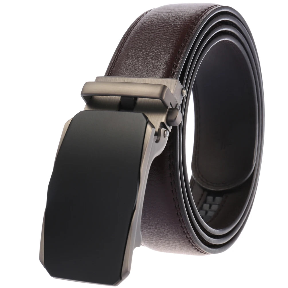 JMT-062922 Genuine Leather Automatic Belt for Men - Model LY36-02692-1