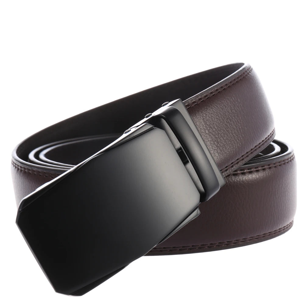 JMT-062922 Genuine Leather Automatic Belt for Men - Model LY36-02692-1
