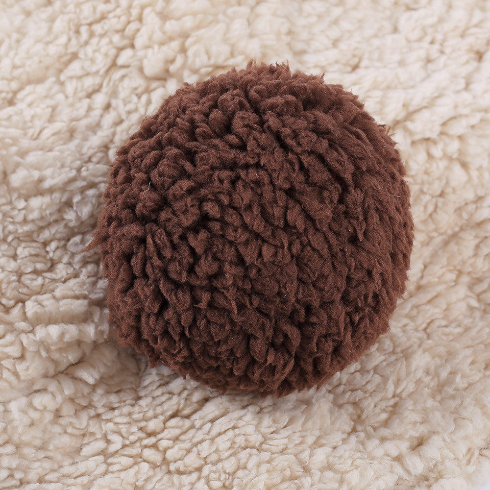 JMT-063242 Cozy Big Bear Two-Legged Pet Clothes for Autumn and Winter - Cotton Wool, Brown, Sizes 3XL to 8XL