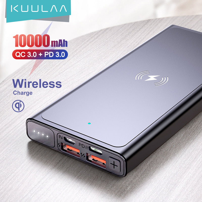 JMT-063498 Fast Charging Wireless Power Bank with Polymer Lithium-ion Battery – 10,000mAh Capacity