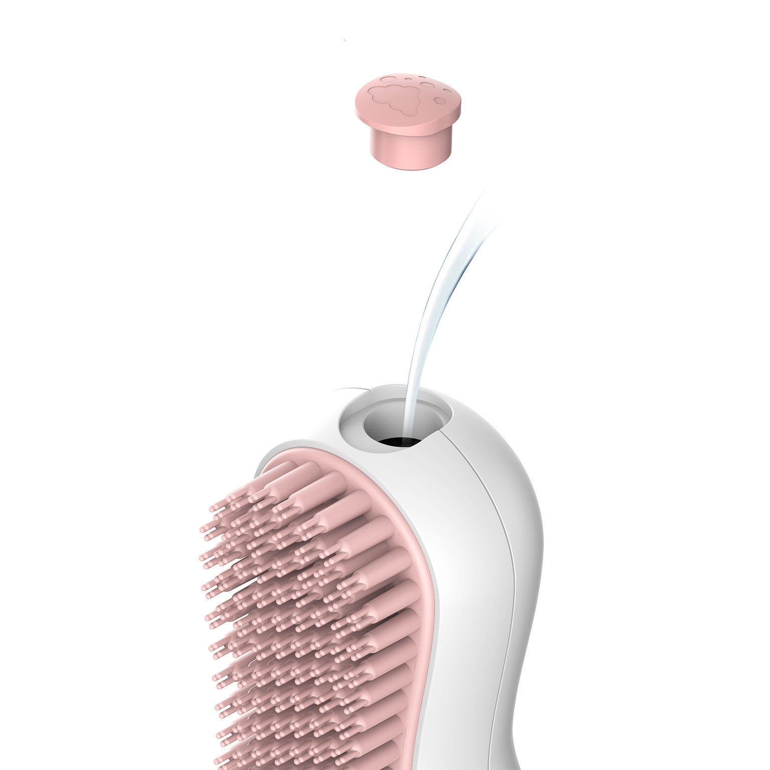 JMT-063562 Soft Bristle Cat Shower Brush for Gentle Cleaning and Massage