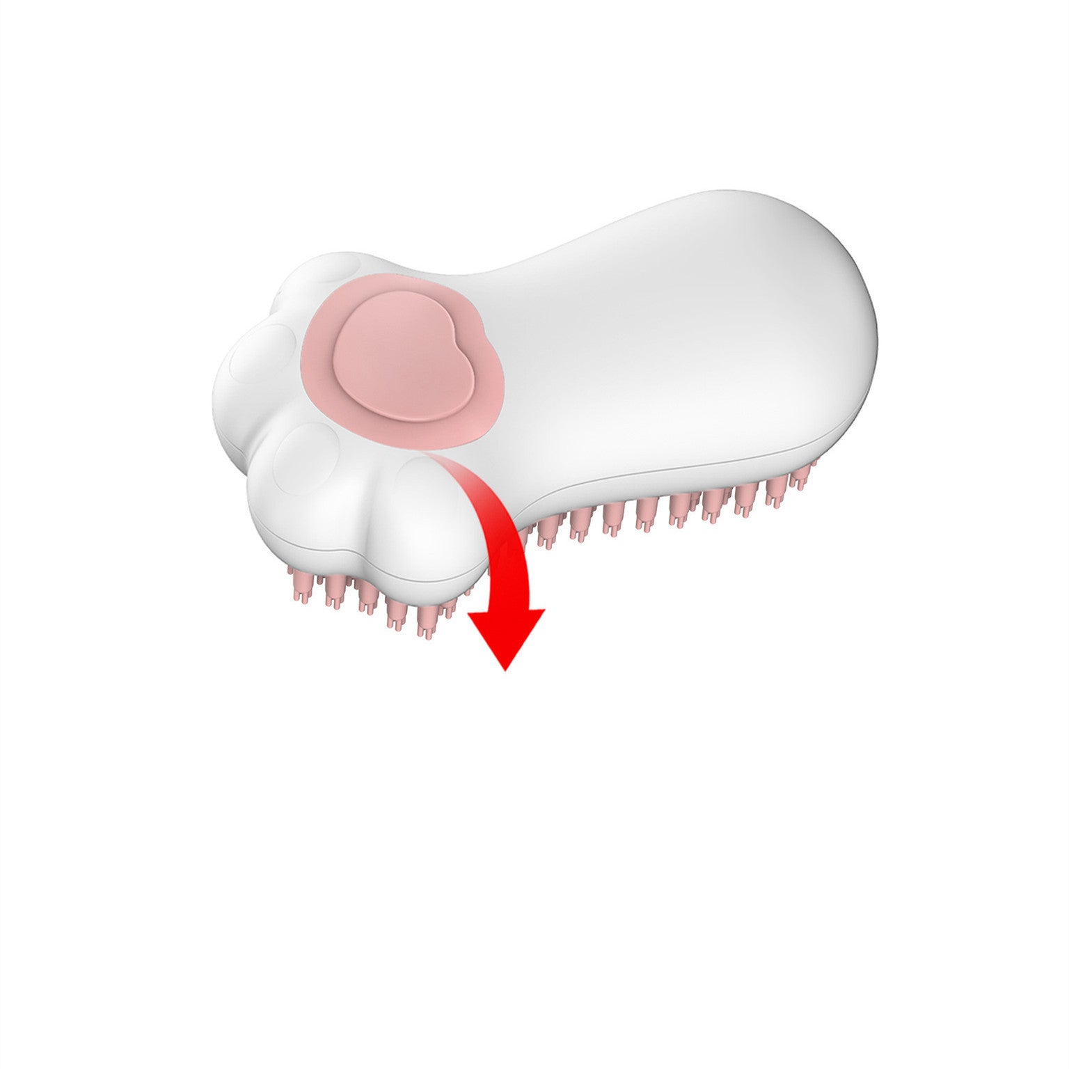 JMT-063562 Soft Bristle Cat Shower Brush for Gentle Cleaning and Massage