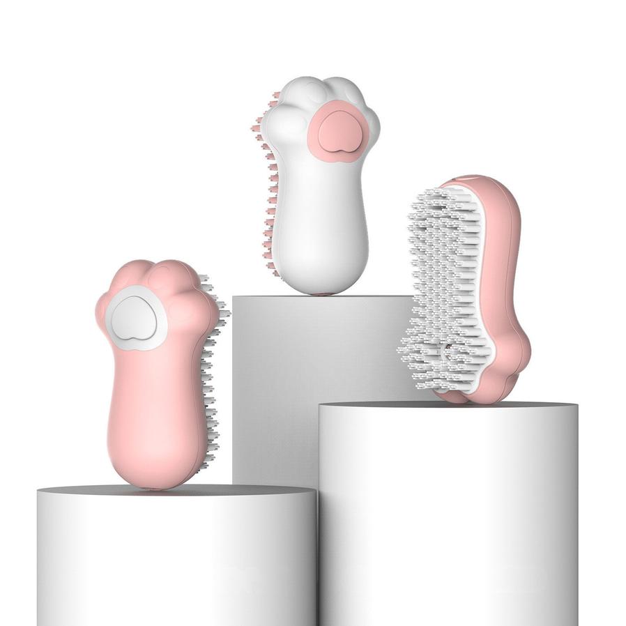 JMT-063562 Soft Bristle Cat Shower Brush for Gentle Cleaning and Massage