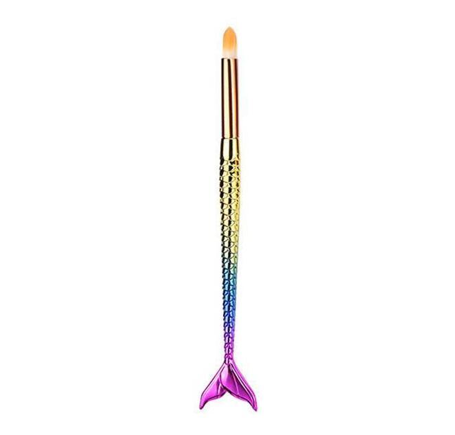 JMT-063754 Mermaid Multicolor Makeup Brush Set for Powder and Eye Shadow Application