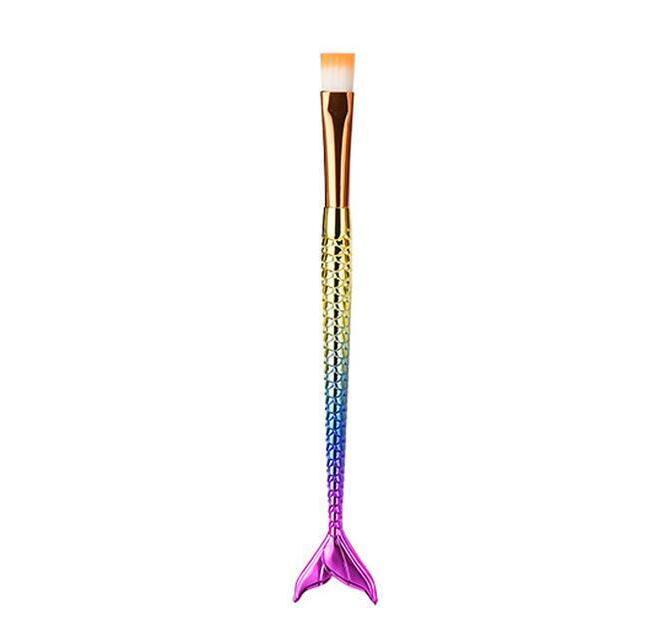JMT-063754 Mermaid Multicolor Makeup Brush Set for Powder and Eye Shadow Application