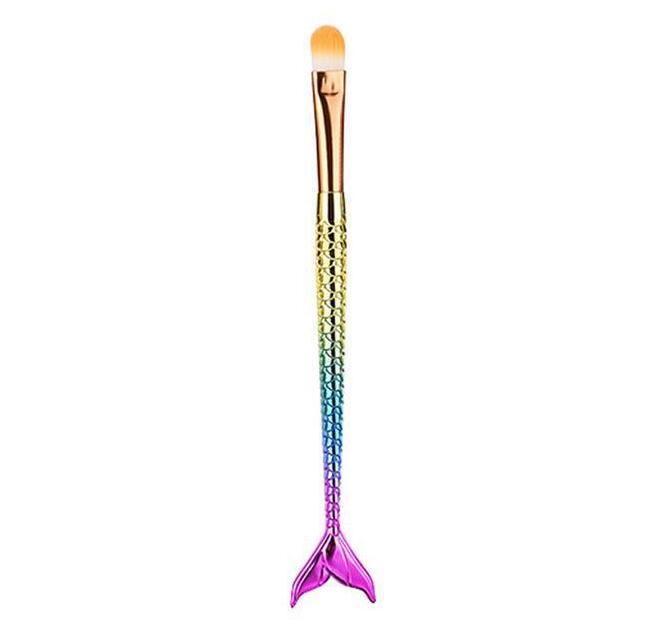 JMT-063754 Mermaid Multicolor Makeup Brush Set for Powder and Eye Shadow Application