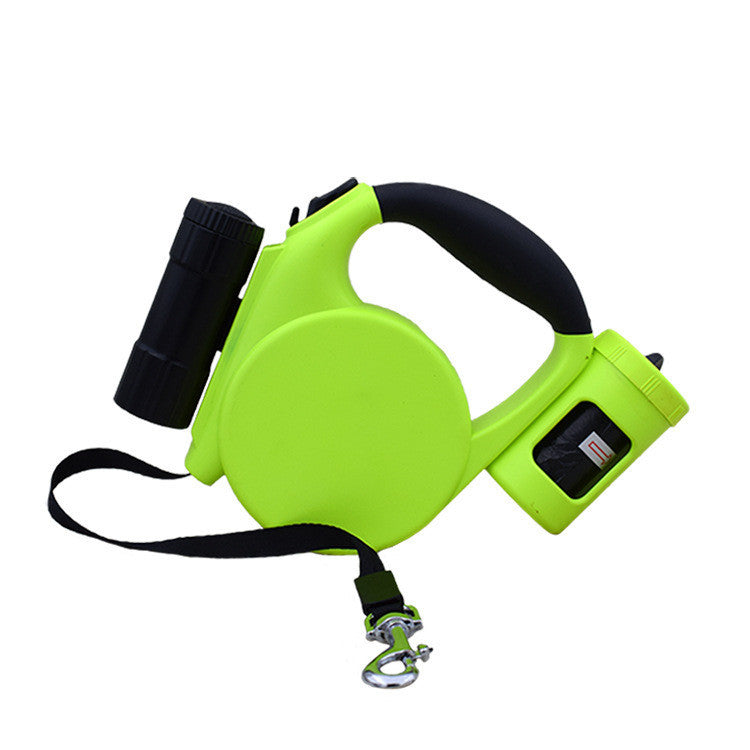 JMT-063818 Automatic Telescopic Pet Traction Rope - 5 Meter Length, 40KG Strength, Durable Plastic