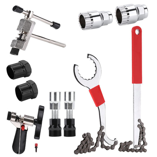 JMT-064010 Bicycle Repair Tool Kit for Mountain Bikes with Chain-Cutting Device