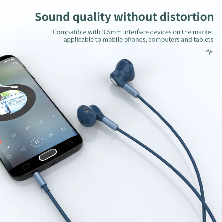 JMT-064138 In-Ear Wired Earbuds with Microphone for iPhone - Ideal for Gaming and Sports