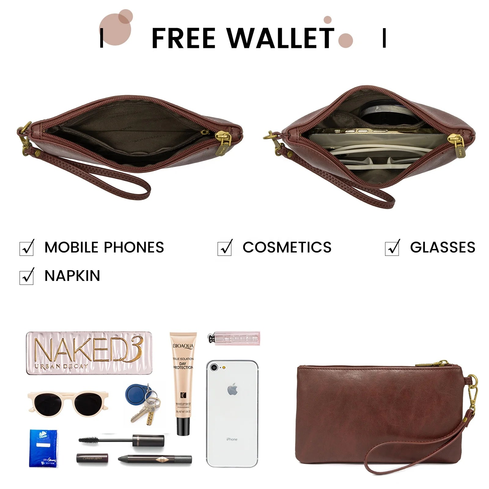 JMT-064202 Large Waterproof PU Leather Tote Bag for Women - Fits 15.6 to 17-Inch Laptops, Ideal for Business and Office Use