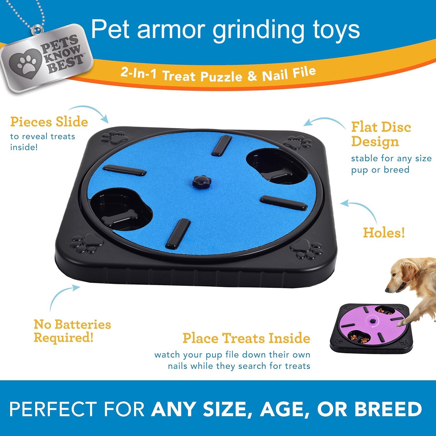 JMT-064458 Pet-Friendly Scratching Board and Slow-Feeding Toy for Dogs, Dual-Function Nail File and Playtime Accessory