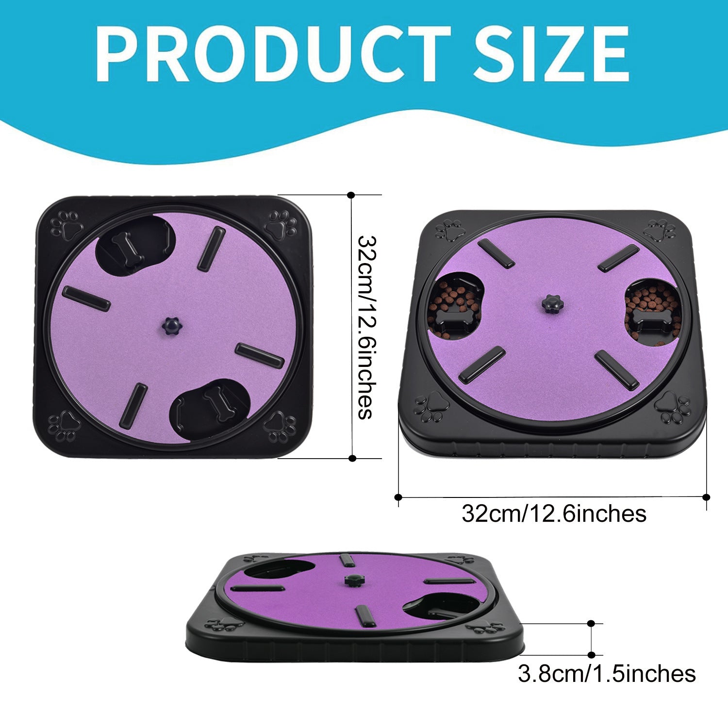 JMT-064458 Pet-Friendly Scratching Board and Slow-Feeding Toy for Dogs, Dual-Function Nail File and Playtime Accessory