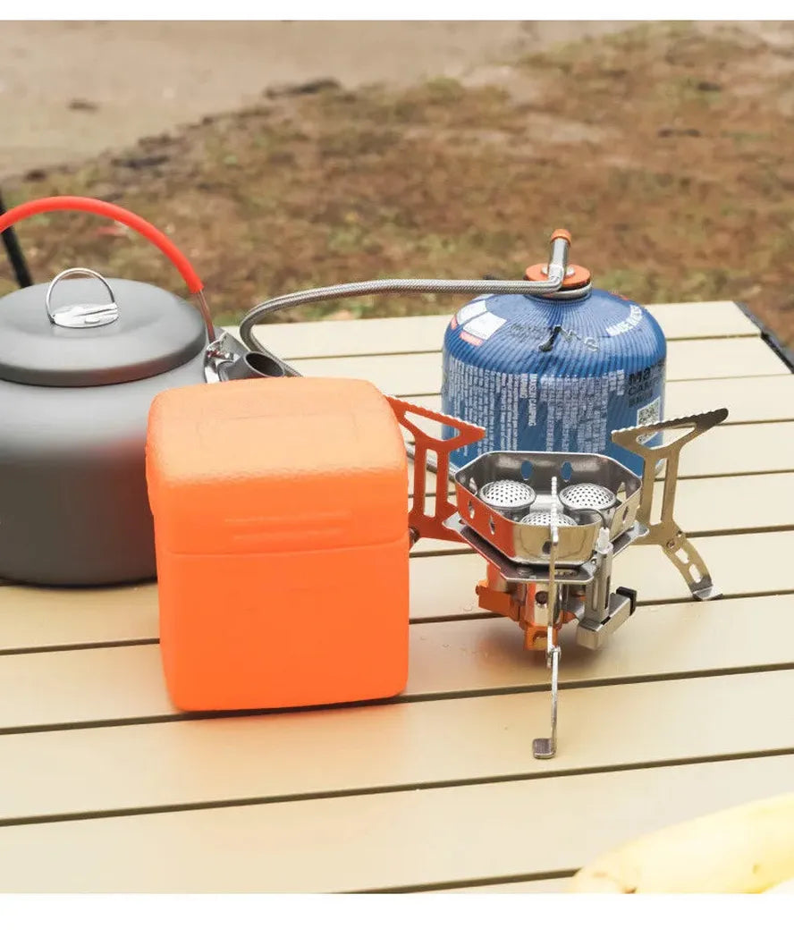 JMT-064522 Portable Folding Gas Stove with 3 Burners for Outdoor Camping and Picnic Use