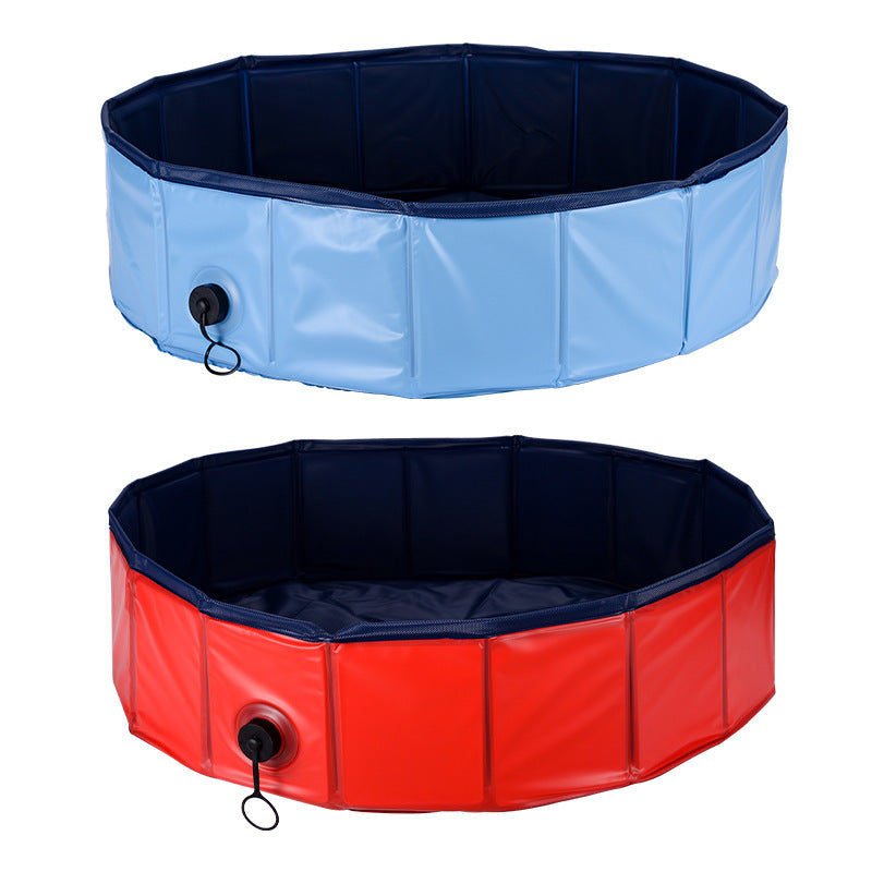 JMT-064714 Foldable Portable Pet Bath Pool for Dogs and Cats - Easy Storage and Quick Setup, Slip-Resistant PVC Material