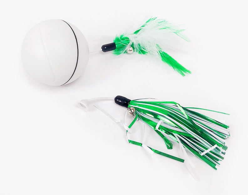 JMT-064778 Cat Laser Exercise Ball with USB Rechargeable Functionality, Irregular Movement for Playful Engagement