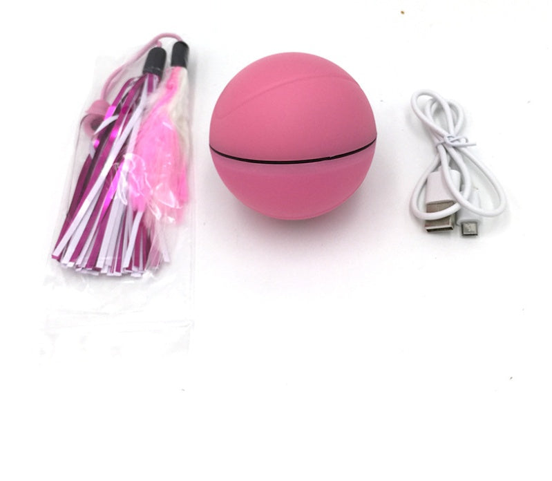 JMT-064778 Cat Laser Exercise Ball with USB Rechargeable Functionality, Irregular Movement for Playful Engagement