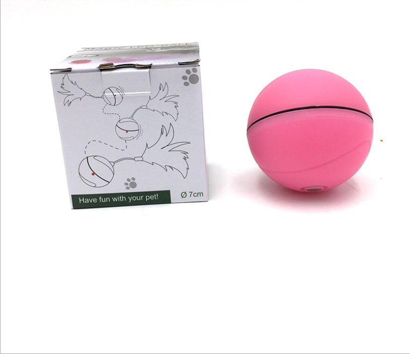 JMT-064778 Cat Laser Exercise Ball with USB Rechargeable Functionality, Irregular Movement for Playful Engagement