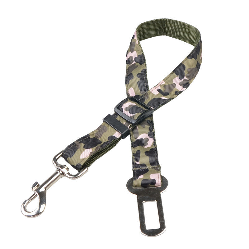 JMT-064970 Blue Camouflage Pet Retractable Safety Rope - 2.5m Polyester Fiber Traction Lead