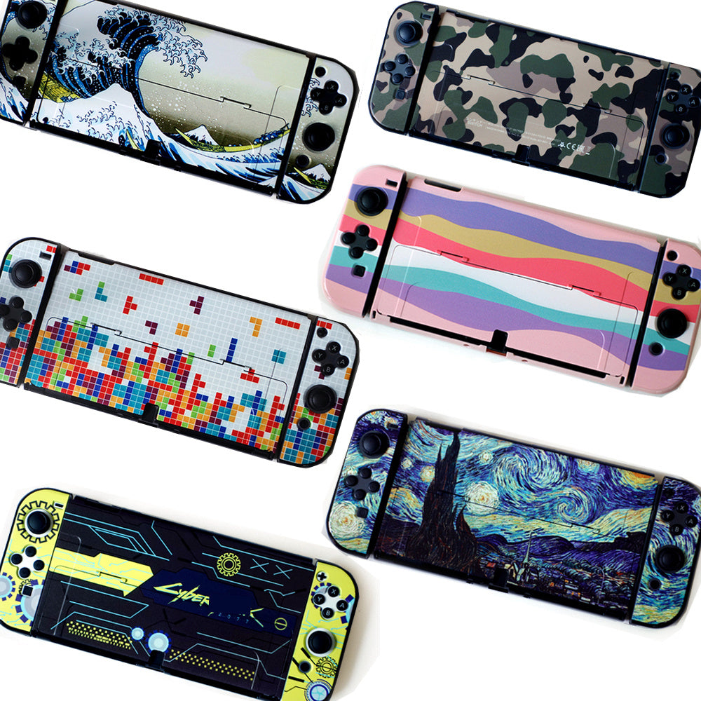 JMT-064970 Nintendo Switch OLED Hard Crystal Shell Case with Anti-Scratch and Waterproof Features