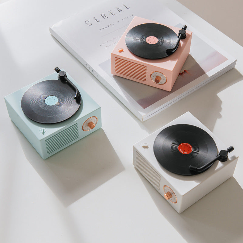 JMT-065802 Bluetooth Vinyl Record Player with Speaker - 5W Output, 1000mAh Battery, 60Hz-15KHz Frequency Range, 10m Bluetooth Range