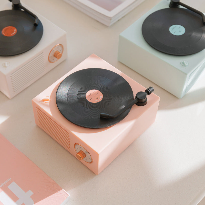 JMT-065802 Bluetooth Vinyl Record Player with Speaker - 5W Output, 1000mAh Battery, 60Hz-15KHz Frequency Range, 10m Bluetooth Range