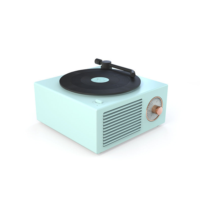 JMT-065802 Bluetooth Vinyl Record Player with Speaker - 5W Output, 1000mAh Battery, 60Hz-15KHz Frequency Range, 10m Bluetooth Range