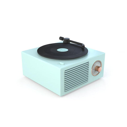 JMT-065802 Bluetooth Vinyl Record Player with Speaker - 5W Output, 1000mAh Battery, 60Hz-15KHz Frequency Range, 10m Bluetooth Range