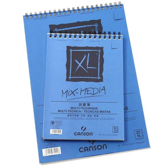 JMT-065930 Acrylic Water Soluble Color Pencil Sketchbook – Spiral Bound, 25 Sheets, Perfect for Drawing and Painting