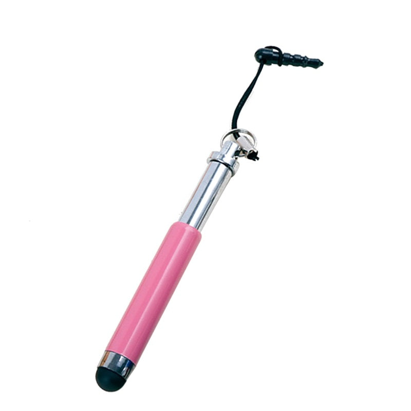 JMT-065930 Universal Retractable Capacitive Stylus with Dual-Section Dust Plug for iPad and Pocket PC - Multiple Color Options Available