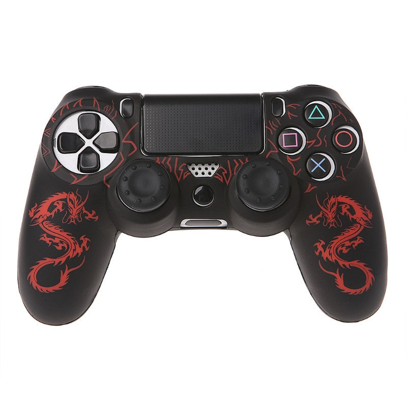 JMT-066250 PS4 Controller Silicone Rubber Sleeve with Dragon Pattern - Protective Case in Multiple Colors