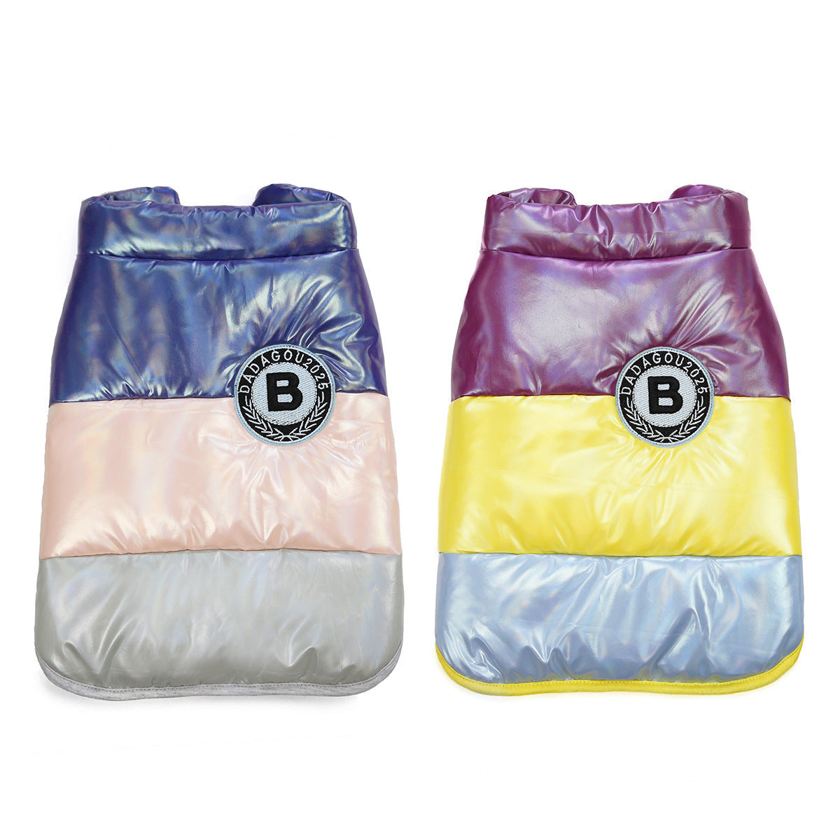 JMT-066250 Rainbow Pet Cotton Vest Costume for All Genders - Available in Yellow and Pink in Sizes S to XXL