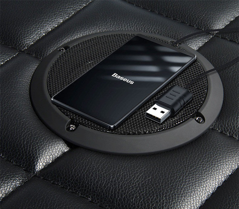 JMT-066314 Wireless Charger for iPhone 8X, Samsung S10, and Xiaomi Devices - 15V Fast Charging, Black/Silver