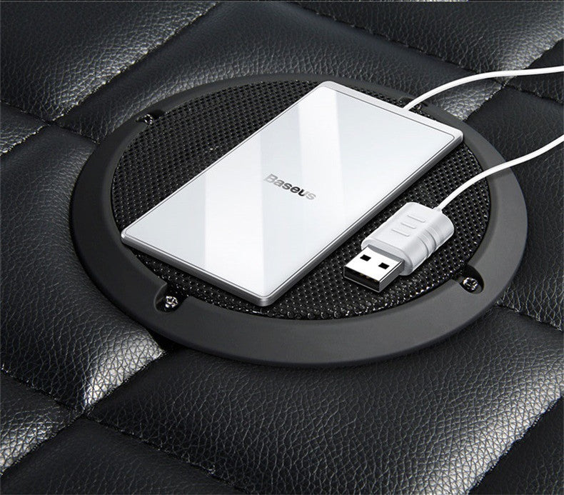 JMT-066314 Wireless Charger for iPhone 8X, Samsung S10, and Xiaomi Devices - 15V Fast Charging, Black/Silver