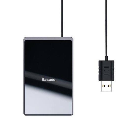 JMT-066314 Wireless Charger for iPhone 8X, Samsung S10, and Xiaomi Devices - 15V Fast Charging, Black/Silver