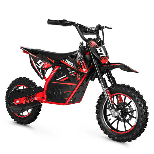 JMT-066378 Kids Electric Dirt Bike with 10-Inch Wheels for Off-Road Adventures , Top Speed 27.9 mph