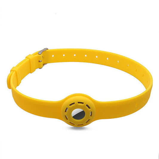 JMT-066442 Silicone Anti-Lost Pet Collar for Airtag Tracker in Various Colors
