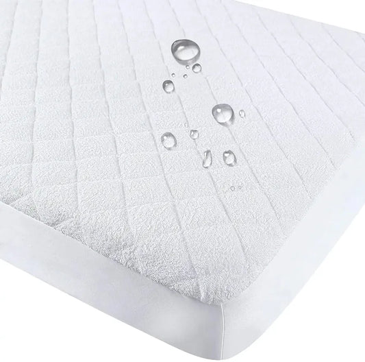 JMT-066698 Breathable Quilted Waterproof Bamboo Terry Mattress Protector for Cribs