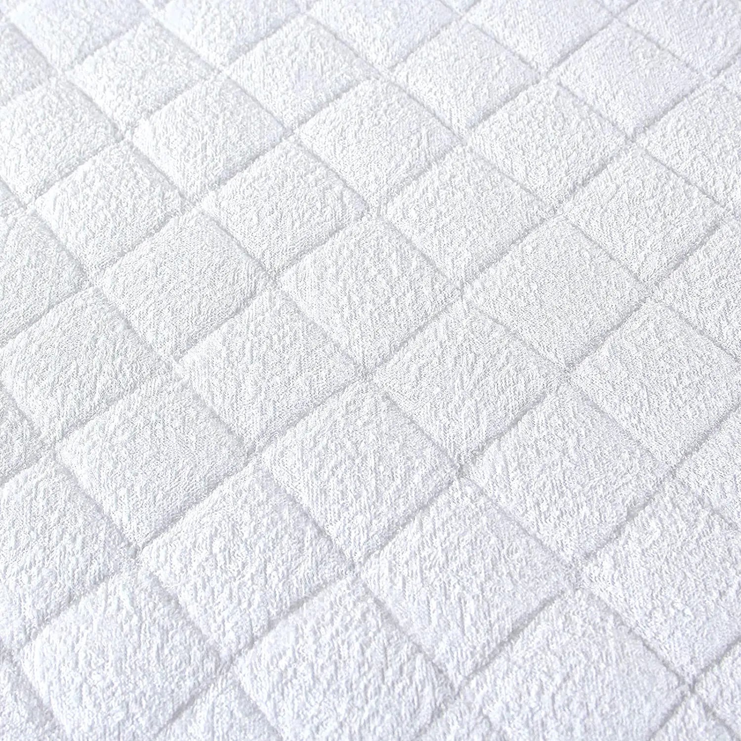 JMT-066698 Breathable Quilted Waterproof Bamboo Terry Mattress Protector for Cribs
