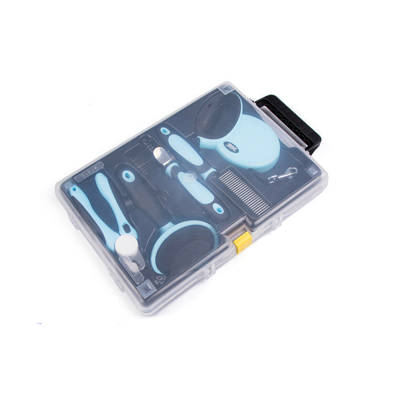 JMT-066762 Five-Piece Pet Grooming Set - Comb, Nail Scissors, Telescopic Traction Rope, and Hair Removal Brush