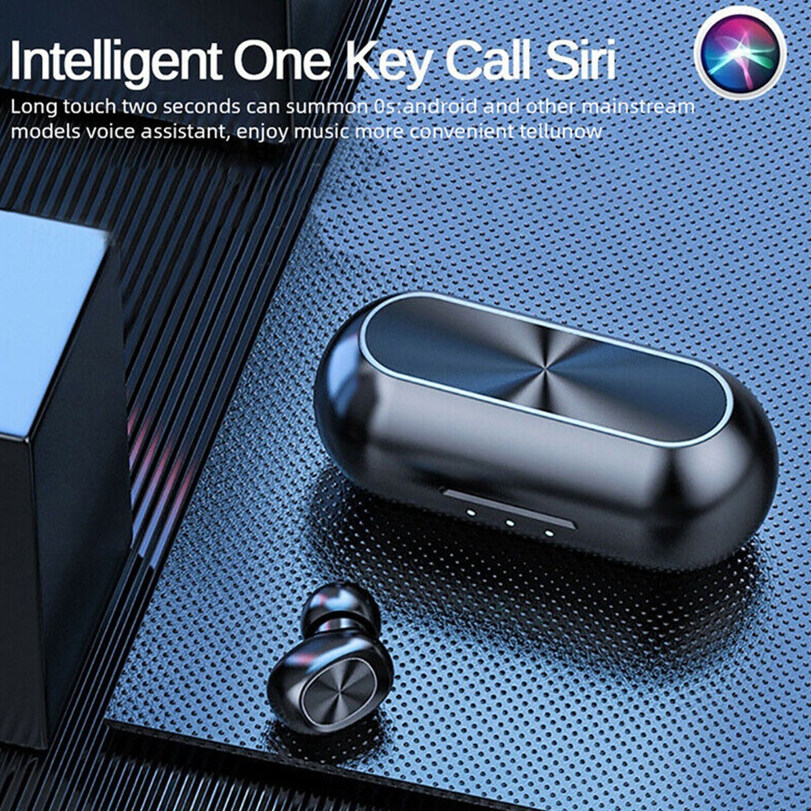 JMT-066762 Wireless Bluetooth 5.0 In-Ear Headset with Charging Case, 4 Hours Playtime, IPX5 Waterproof