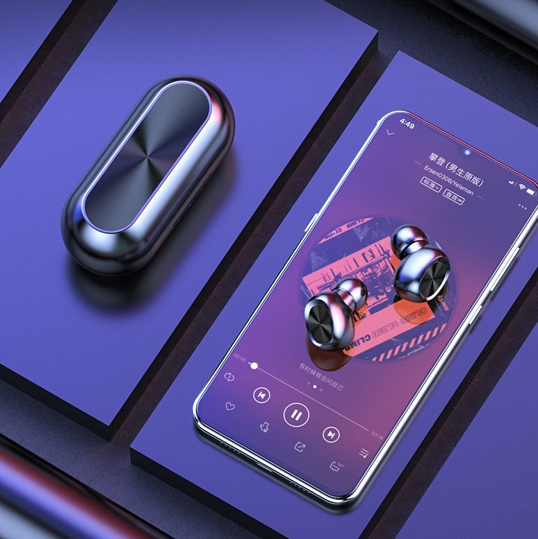 JMT-066762 Wireless Bluetooth 5.0 In-Ear Headset with Charging Case, 4 Hours Playtime, IPX5 Waterproof