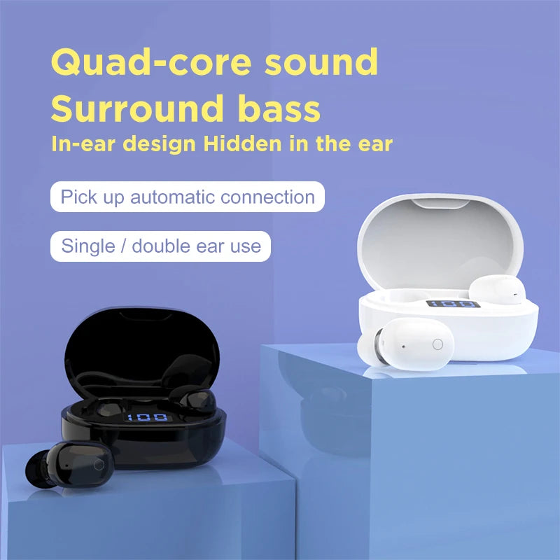 JMT-066954 Wireless Bluetooth 5.0 Earbuds with Microphone and Waterproof Design