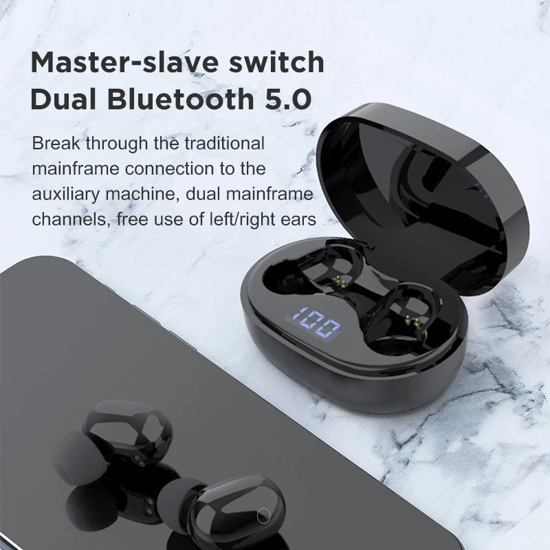 JMT-066954 Wireless Bluetooth 5.0 Earbuds with Microphone and Waterproof Design