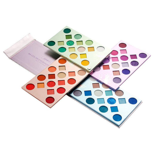 JMT-067210 64-Color Versatile Eye Shadow Palette for All Skin Types - 3-Year Shelf Life