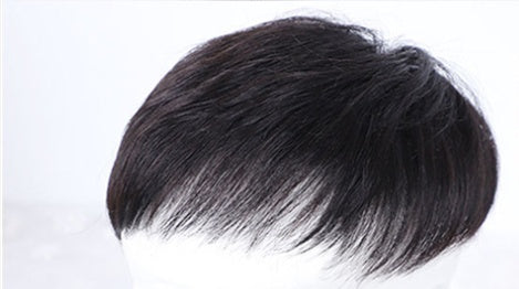 JMT-067466 Men's Natural Real Hair Short Wig - Breathable Design for All Skin Tones and Face Shapes