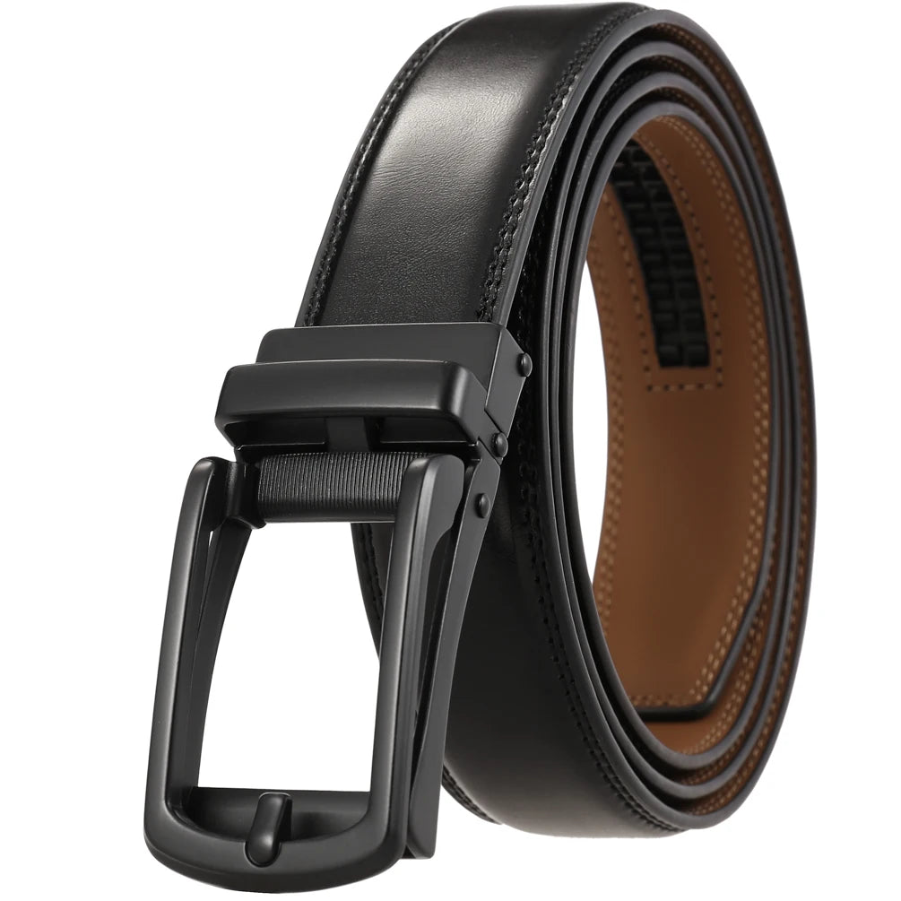 JMT-067530 Men's Leather Belt 3.0cm Width - Stylish and Durable Design