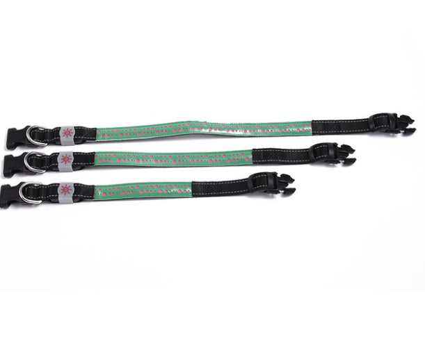 JMT-067594 LED Dog Collar with USB Rechargeable Light - Adjustable Sizes 40cm, 50cm, 60cm